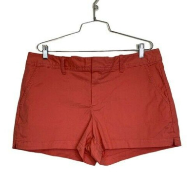 NWT Gap Chino Size 14 Mid Rise Stretch Shorts Orange New With Tags-image