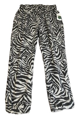 La La Land Creative CO Zebra Jogger Style Fleece Sweat Pants Women’s Size Small-image