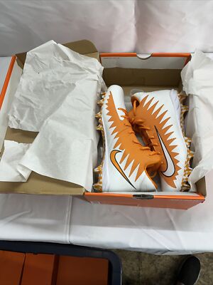Cleats Nike Alpha Menace Pro Men's Mid Cleats, Orange and White Size 15-image