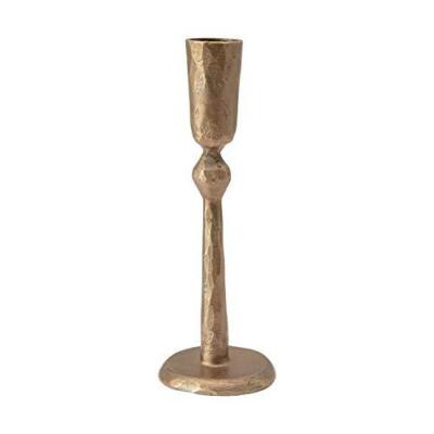 Creative Co-Op Hand-Forged Metal Taper, Antique Brass Finish Candle Holder-image