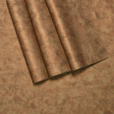 Wall Paper Peel and Stick Modern Mid Century Wallpaper Gold/Orange/Brown/Copp...-image