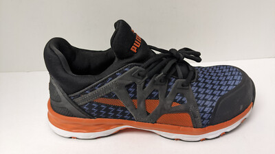 Puma Rush 2.0 Mid Work Sneakers, Black/Orange, Men's 8 M-image