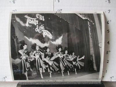 CBS TV show photo 1950s TOAST OF TOWN Ed Sullivan June Taylor dancers kick line-image