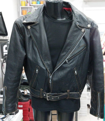 Joss Klee Leather Jacket Used Man Black Size L PGC1154PI-image