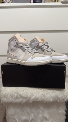 Size 11 -  Jordan 1 Mid SE Craft White 2022-image