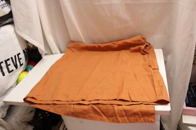 CLOETAS Burnt Orange Faux-Wrap Classic Mini Skirt  Side Zipper 90s Size 1 XS-image