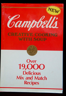 Campbell's Creative Cooking With Soup, Classic Cookbook Recipes Hardcover Good-image