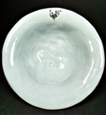 Creative Co-Op Farm Animal Rooster Bowl 5 1/8