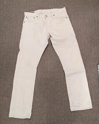 Polo Ralph Lauren The Sullivan Slim Straight White Jeans Men's Size 36 x 32 PRL-image