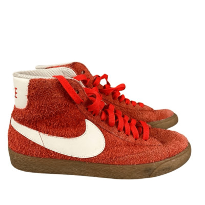 Nike Blazer Mid Suede Vintage Orange Gum Basketball Shoes [518171-801] Women's 7-image
