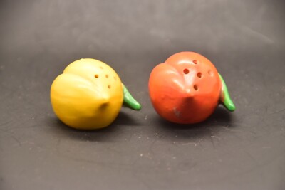 Mid century, yellow and orange, berry on stem, Japan-image