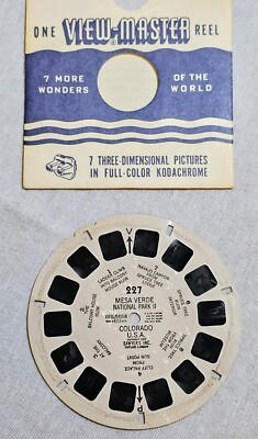 Vintage View-Master Mesa Verde National Park II Reel Colorado #227-image