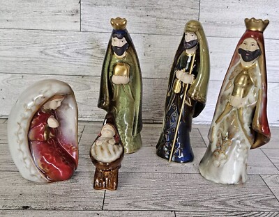 Creative Co-Op Ceramic Nativity Scene, Replacement Pieces, Mary Baby Jesus-image