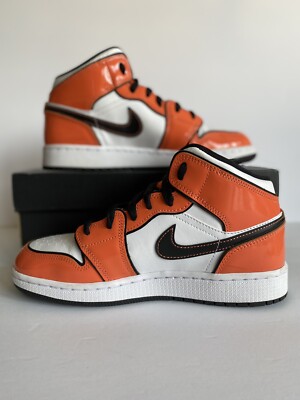 Nike Air Jordan 1 Mid SE (GS) 'Turf Orange' - BQ6931-802 - Size: 6Y-image