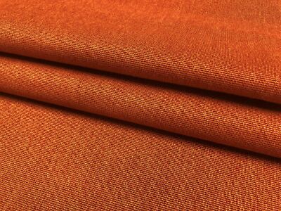 Water & Stain Resistant Mid Century Modern Burnt Orange Tweed Upholstery Fabric-image