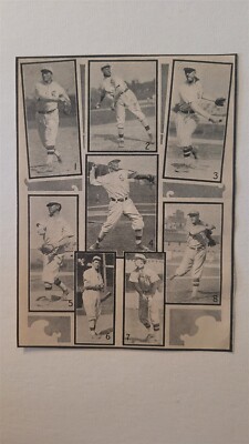 Indians 1908 Black Border Panel Addie Joss George Stovall Wilbur Good RARE!-image