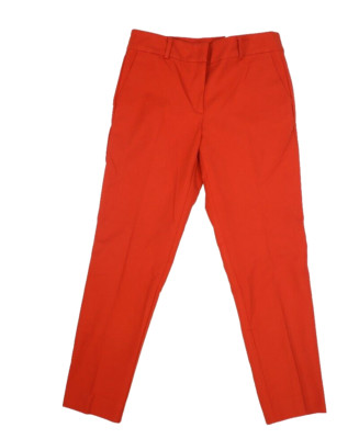 Ann Taylor Mid Rise Slim Leg Ankle Business Pants Burnt Orange Womens 2-image