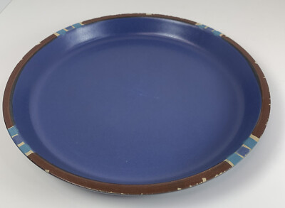 DANSK MESA Sky Blue Dinner Plate 10.5 Portugal Stoneware Used Has Chips See Pics-image