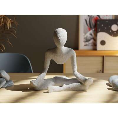 Collecticraft Nobody - Medito - Sculpture in Mid Air | Namaste Gifts | Yoga-image