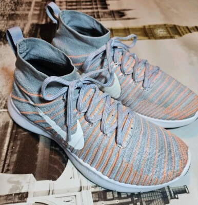 Nike Grey Orange Free * 2016* Train Force Flyknit  #33275-003 Men Size 9 No Box-image