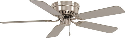 F565-BN Mesa 52 Inch Flush Mount Low Profile Ceiling Fan in Brushed Nickel Finis-image