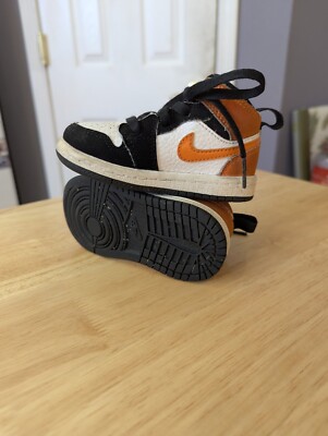 Nike Air Jordan Mid Shattered Backboard Starfish Orange Toddler Size 5C...-image