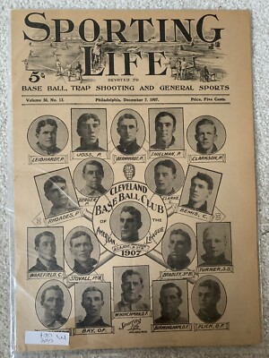 Nap Lajoie Addie Joss 1907 Sporting Life Magazine Composite Cleveland Naps-image