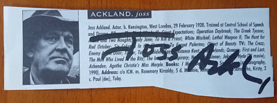 ORIGINAL AUTOGRAPH JOSS ACKLAND White Mischief, Lethal Weapon 2-image