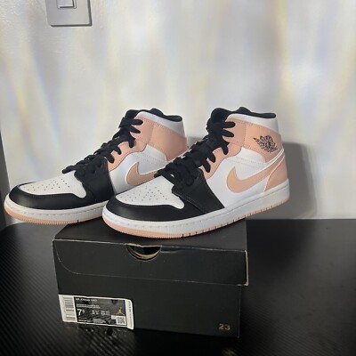 Size 7.5 - Jordan 1 Mid Crimson Tint-image
