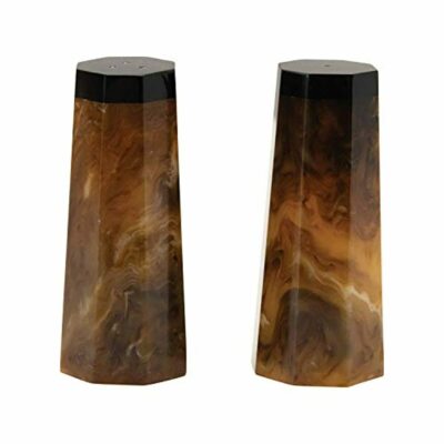 Creative Co-Op Resin, Horn Finish, Set of 2 Salt & Pepper Shaker, 3.5