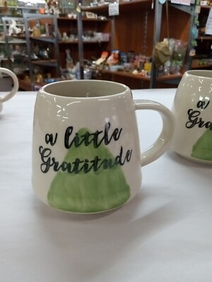 Creative Co-Op Stoneware Mug A Little Gratitude-image