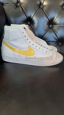 Nike Blazer Mid 77 Sneaker - DJ3050-101 - White Opti / Yellow - Womens 9.5 US-image