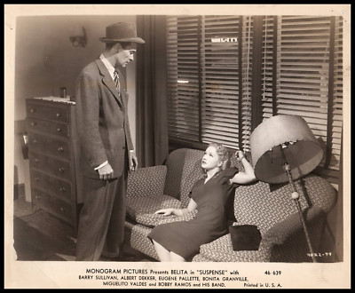 B0NITA GRANVILLE + BARRY SULLIVAN IN SUSPENSE (1949) ORIGINAL VINTAGE PHOTO E 26-image