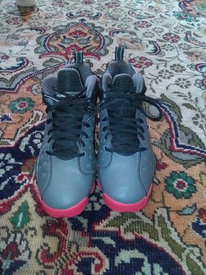 Nike Team Jordan Jumpman Mid Black Orange Purple 6Y Youth Sneakers 820276-008-image