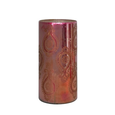 Creative Co-Op Etched Mercury Glass Vase-image