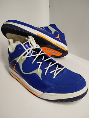 Jordan Flight TR 97 Mid 'Game Royal Orange Size 11 Great Condition -image