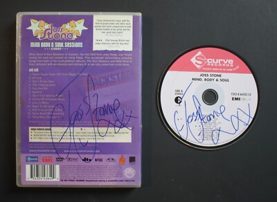 Autographed Hand Signed JOSS STONE DVD and Jacket Mind Body & Soul Sessions-image