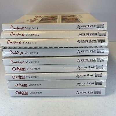 August Homes Cuisine at Home Vol 1 - 9 Binders Creative Home Cooking Recipe-image