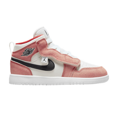 Air Jordan Air Jordan 1 Mid ALT SE PS 'Orange Suede' DZ4470-800 Shoes-image