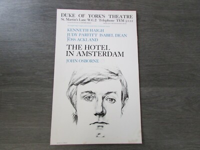 Joss Ackland in the Hotel in Amsterdam Original Duke of York's Theatre Poster-image