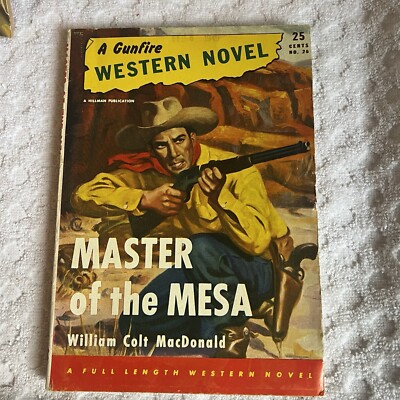 A Gunfire Western Novel-Master Of The Mesa- No. 26 In Series Copywrite 1947-image
