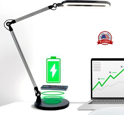 Lampara LED Lamparas De Mesa Para Oficina El Cuarto Luz Escritorio Estudiar-image