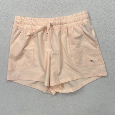 DSG Girls Youth Fashion Short Size Large Peach Milk Orange Mid Rise Relaxed-image