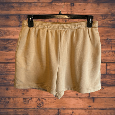 Aerie Pink Orange Elastic Waist Athletic Shorts Medium-image