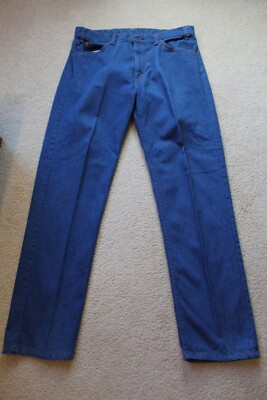 VTG 80'S MADE USA LEVIS 505 9812 ORANGE TAB STRAIGHT LEG JEANS 36 X 32 L-image