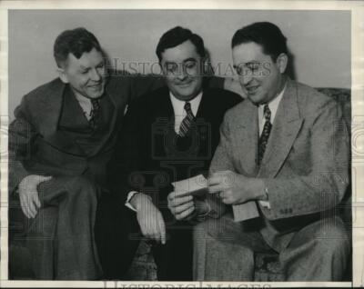 1936 Press Photo Rep Joseph Gavagen, Samuel Collins, and james R Sullivan-image
