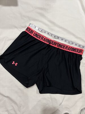 Under  Armour Women's Running Shorts HeatGear Black/Orange Large-image