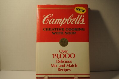 Campbell's Creative Cooking with soup, 1985 HC Recipe book-image