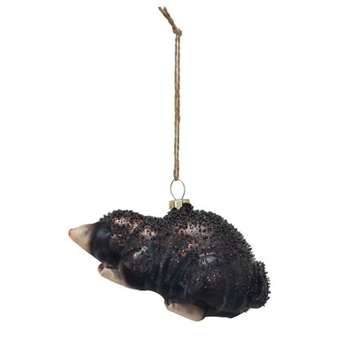 Creative Co-op Mole Glass Ornament Bauble-image