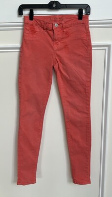 J. Brand super Skinny Jeans size 25 Orange Tangerine-image